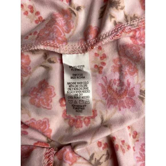 Nine Britton Pink Floral Sleeveless Twist Front Midi Dress MP NWT Stretch Wrap - Picture 7 of 9